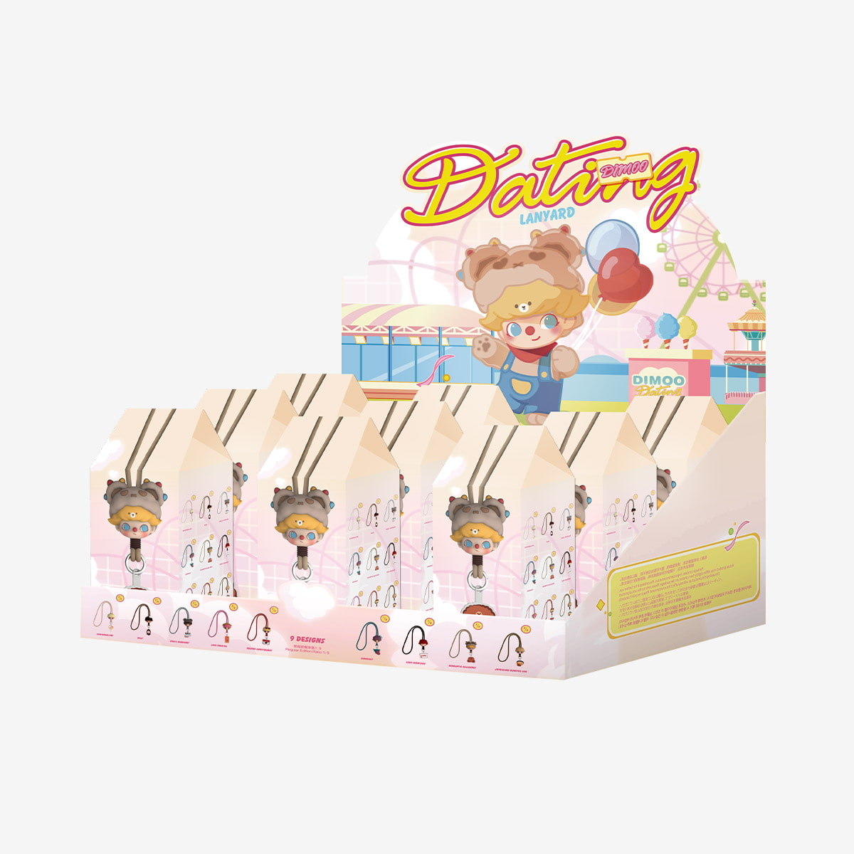 Complete set of POP MART DIMOO Dating Series Lanyard Blind Box