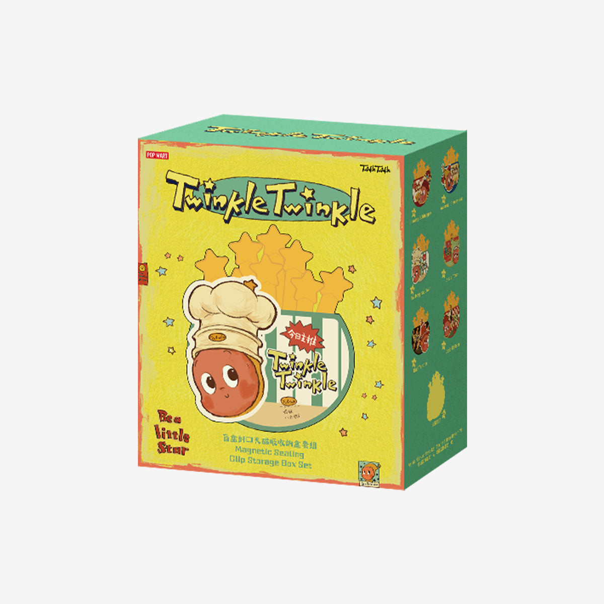 Pop Mart Twinkle Twinkle Be a Little Star Series magnetic sealing clip storage box set single box