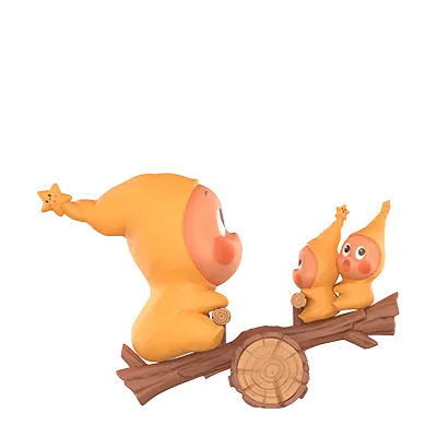 Pop Mart Twinkle Twinkle Be a Little Star Series Figures Teeter Totter