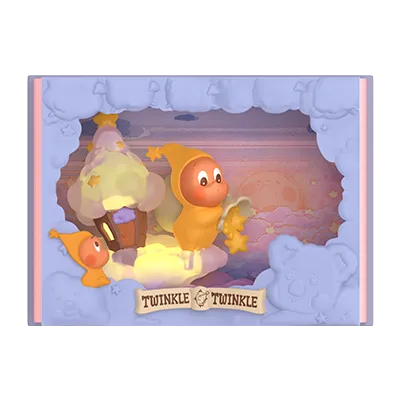 Pop Mart Twinkle Twinkle Light Up Series Scene Sets Star Messenger